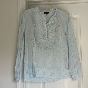 J. Crew eyelet ruffle shirt